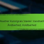 All-Weather Kunstgræs Støvler: Vandtæthed, Åndbarhed, Holdbarhed