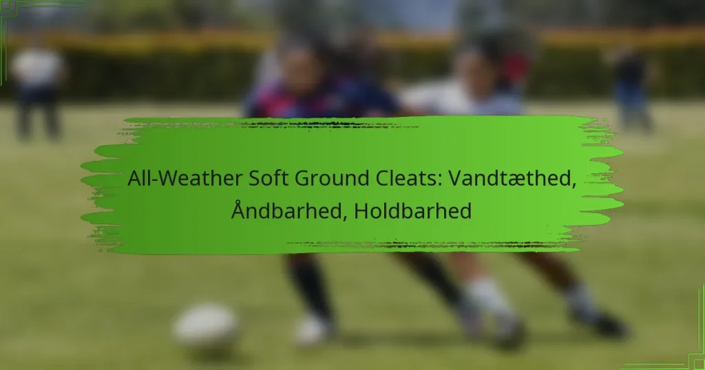 All-Weather Soft Ground Cleats: Vandtæthed, Åndbarhed, Holdbarhed