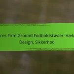 Børns Firm Ground Fodboldstøvler: Vækst, Design, Sikkerhed