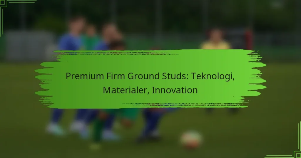 Premium Firm Ground Studs: Teknologi, Materialer, Innovation