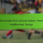 Professionelle Firm Ground Spikes: Ydeevne, Holdbarhed, Design