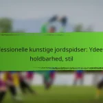 Professionelle kunstige jordspidser: Ydeevne, holdbarhed, stil
