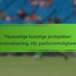 Tilpasselige kunstige jordspidser: Personalisering, stil, pasformmuligheder