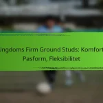 Ungdoms Firm Ground Studs: Komfort, Pasform, Fleksibilitet